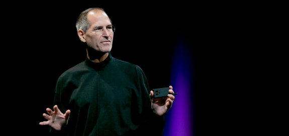 James Mitchell/Flickr - The late Steve Jobs delivers his keynote speech at the Apple Worldwide Developers Conference in San Francisco, June 9, 2008.